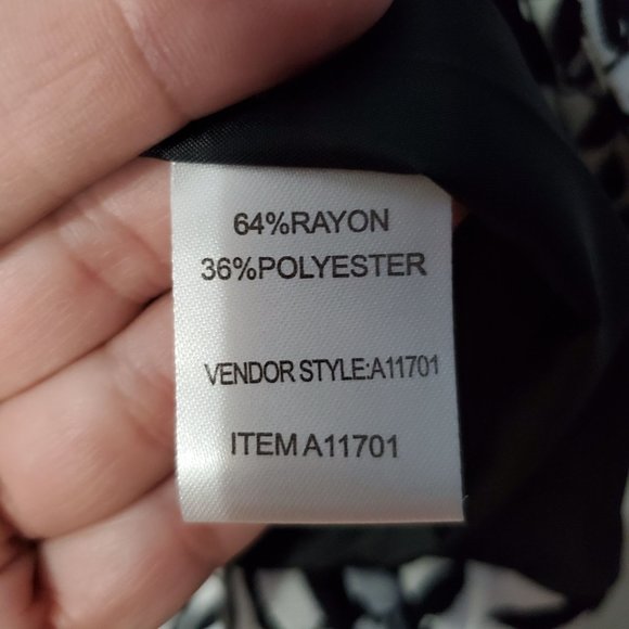 NWOT Appleseed's Balck & White Scoop Neck Jacket Blazer, 14 - Picture 7 of 7